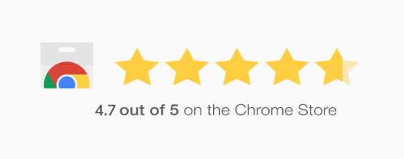Chrome webstore 4.6 out of 5 stars